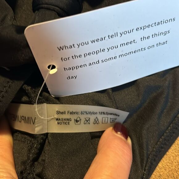 VIMPUNEC One Piece Tummy Control High Waisted Cut Out Swimwear M - Picture 8 of 8